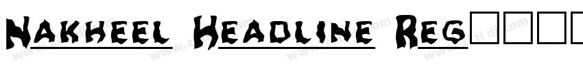 Nakheel Headline Reg字体转换